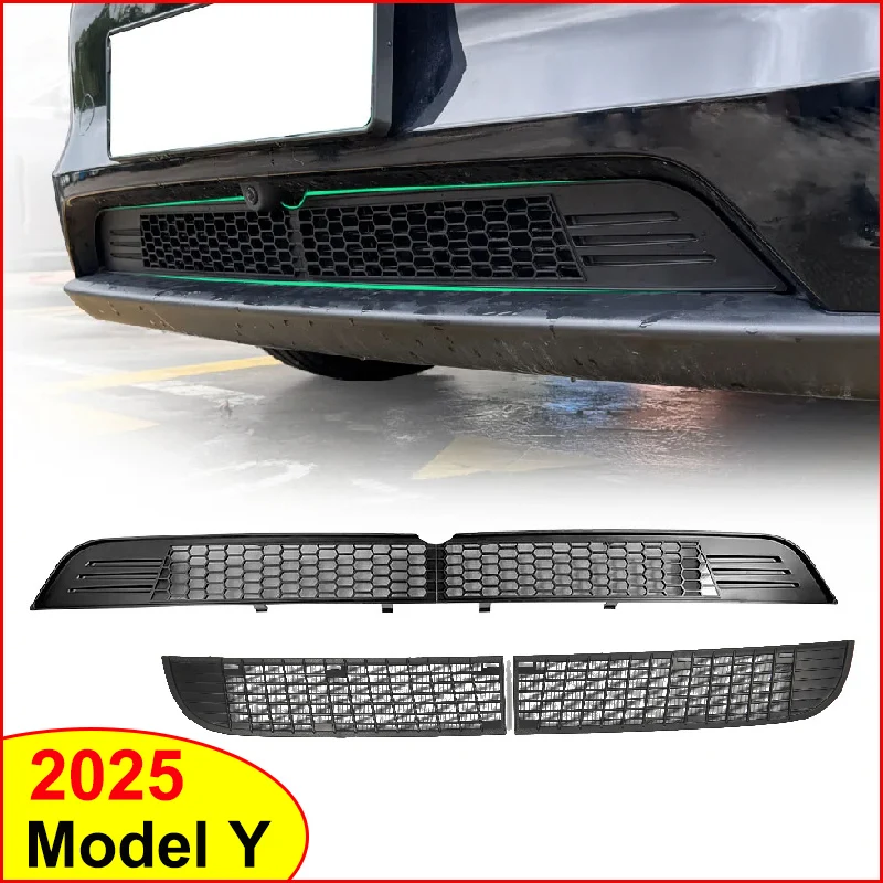 For Tesla Model Y 2025 Launch Juniper Inner Vent Grille Front Lower Bumper Split Anti Insect Net Air Inlet Anti Dust Proof Cover