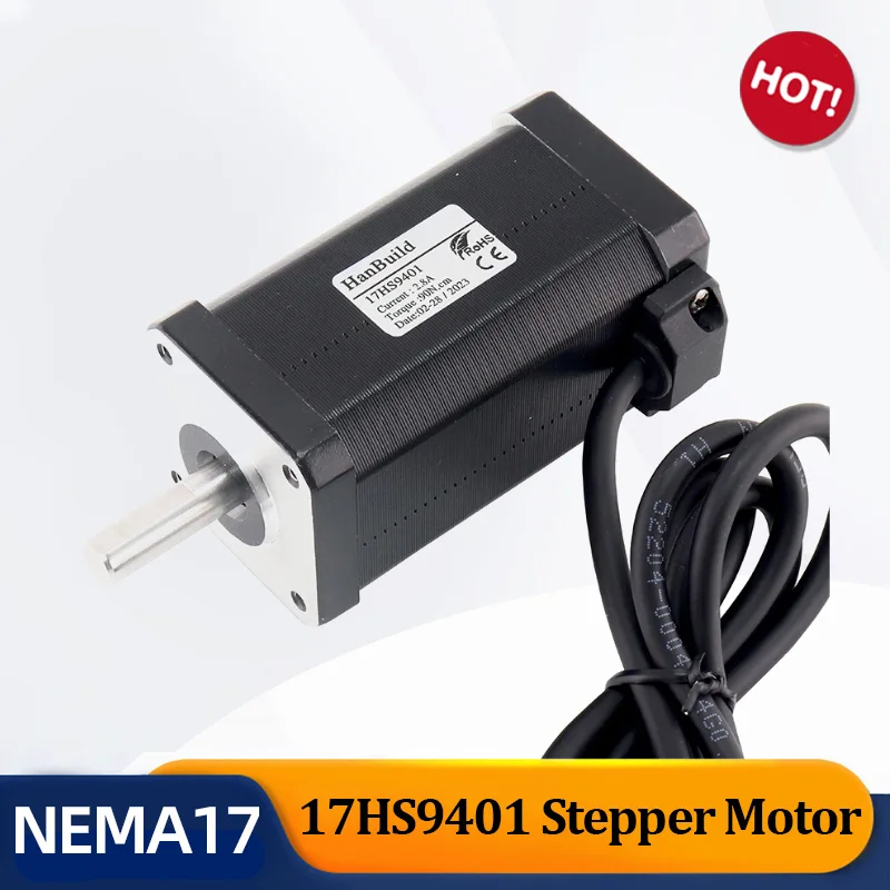 

3pcs nema17 stepper motor 80mm 2.8A 90N.CM 17HS9401 4 wire 1.8 degree hybrid CNC milling machine stepper motor nema17