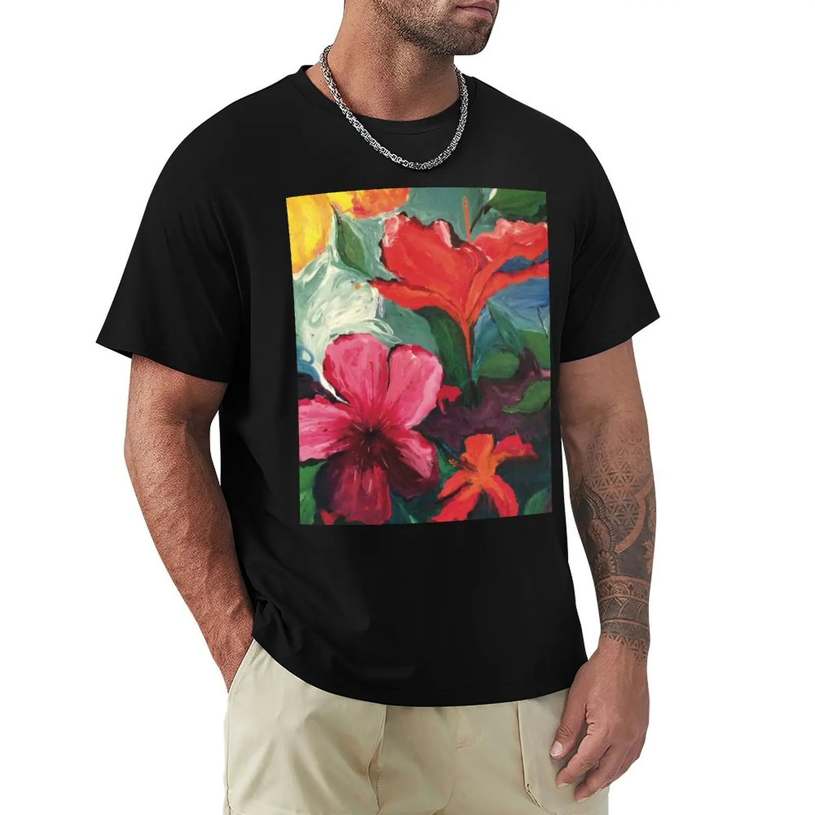 

Hibiscus depths T-Shirt anime shirt summer shirt custom shirt men t