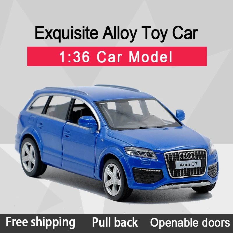 

1:36 Audi Q7 Off-road Vehicle Alloy Model Simulation Force Control Automobile Toy Jewelry Gift Series A12