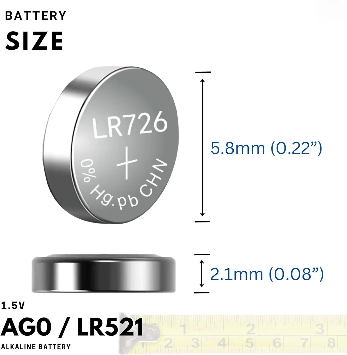 100-500PCS 1.5V AG2 Battery LR726 397 396A SR726 196 SR726SW CX59 LR59 SR59 396 For Watch Toys Remote Button Cell Coin Batteries