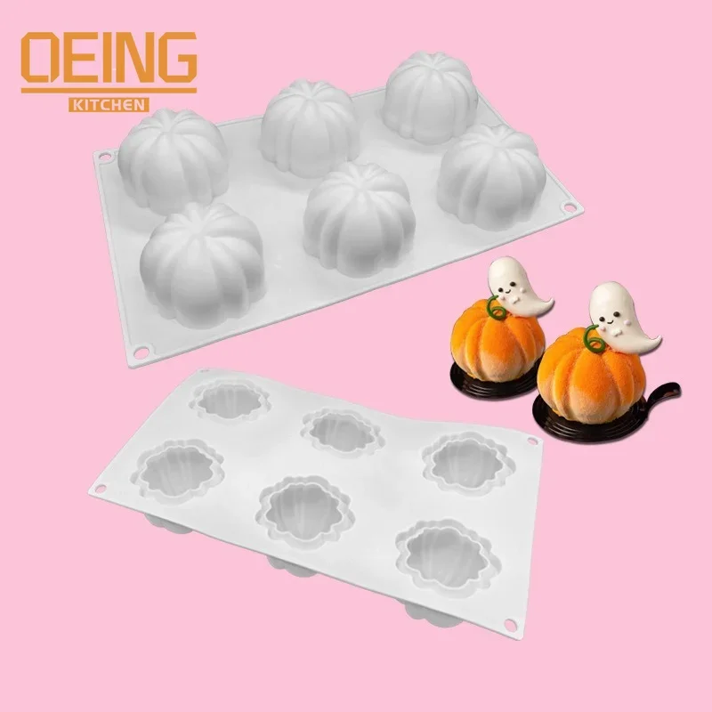 

Halloween Pumpkin Silicone Cake Mold for Chocolate Mousse Ice Cream Jelly Pudding Dessert Bakeware Pan Decorating Tools