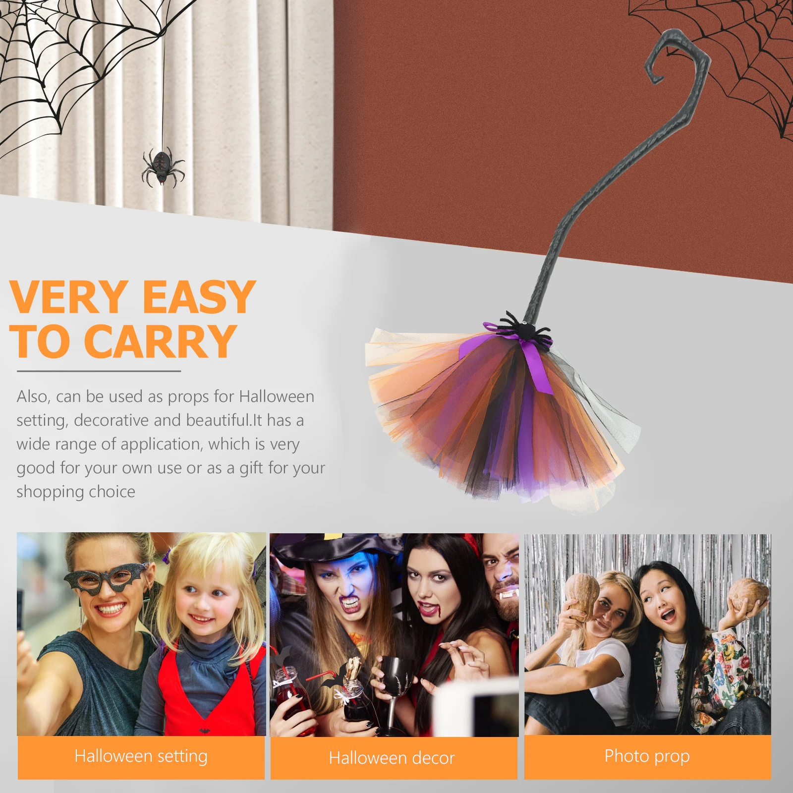 

Halloween Prop Costume Accessories Party Decorations Broom Broom nament Witch Costume nament Cosplay