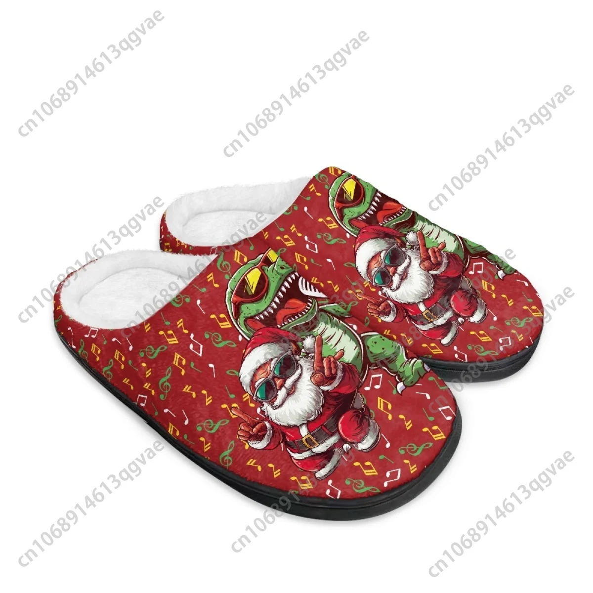 Weihnachten Eis Kristall Elch Eis Kristall Schneeflocke Hause Baumwolle Hausschuhe Herren Damen Teenager Plüsch Schlafzimmer Warm Halten Custom Slipper