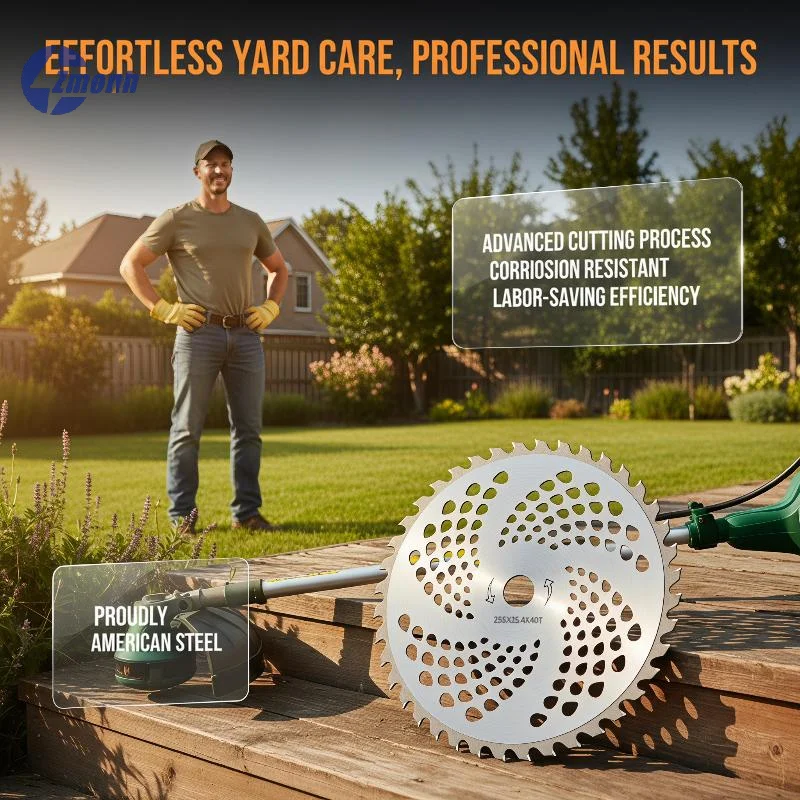 New！1Pc 10-Inch 40T/60T Brush Cutter Saw Blade Lawn Trimmer, Comes with 4/5 Accessories, Carbide Material for Durability