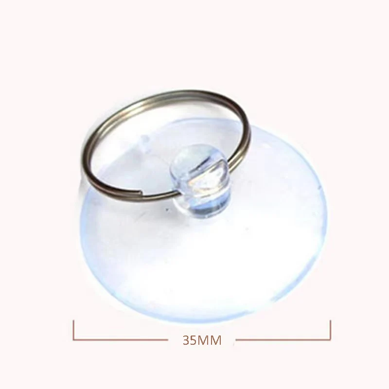 1pc 35mm Clear Sucker Suction Cups Mushroom Head Strong Vacuum Suckers Cup Button Hooks Hanger For Cellphone Window Car Glass