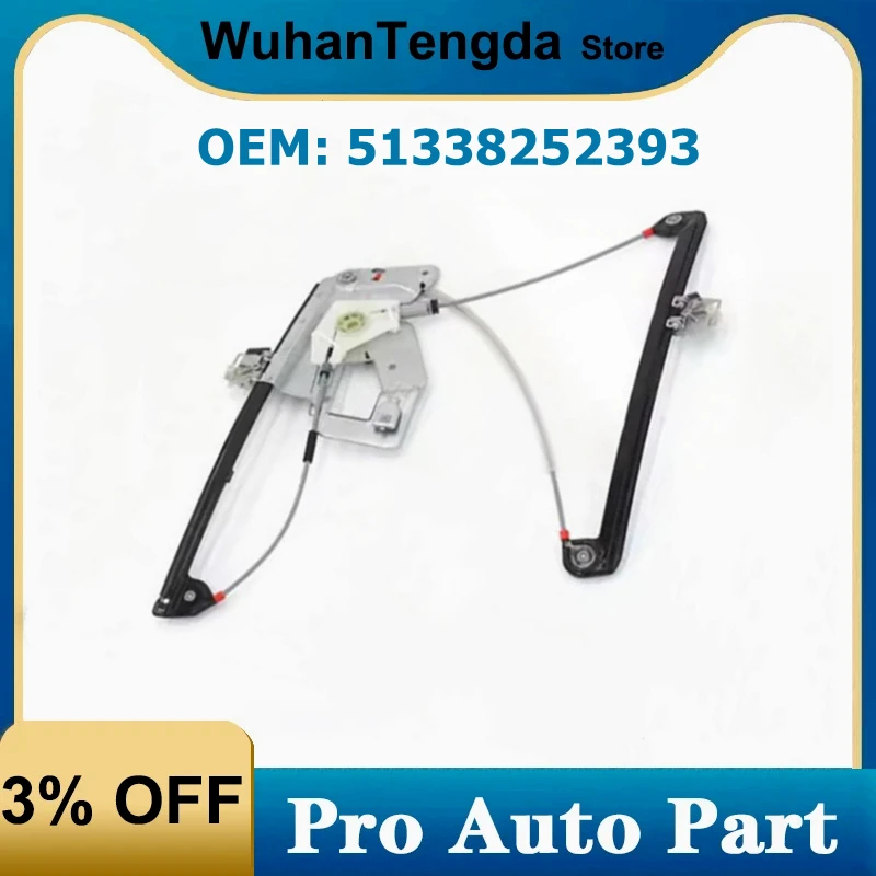 

51338252393 51338252394 Front Door Power Window Lifter Regulator without Motor for BMW E39 525i 528i 530i 540i