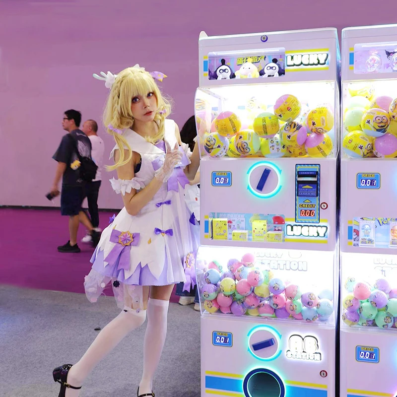 

Doll machine Kids Play Mini Egg Empty Gashapon Coin Operated Custom Gifts Toys Vending Machine Gachapon machines