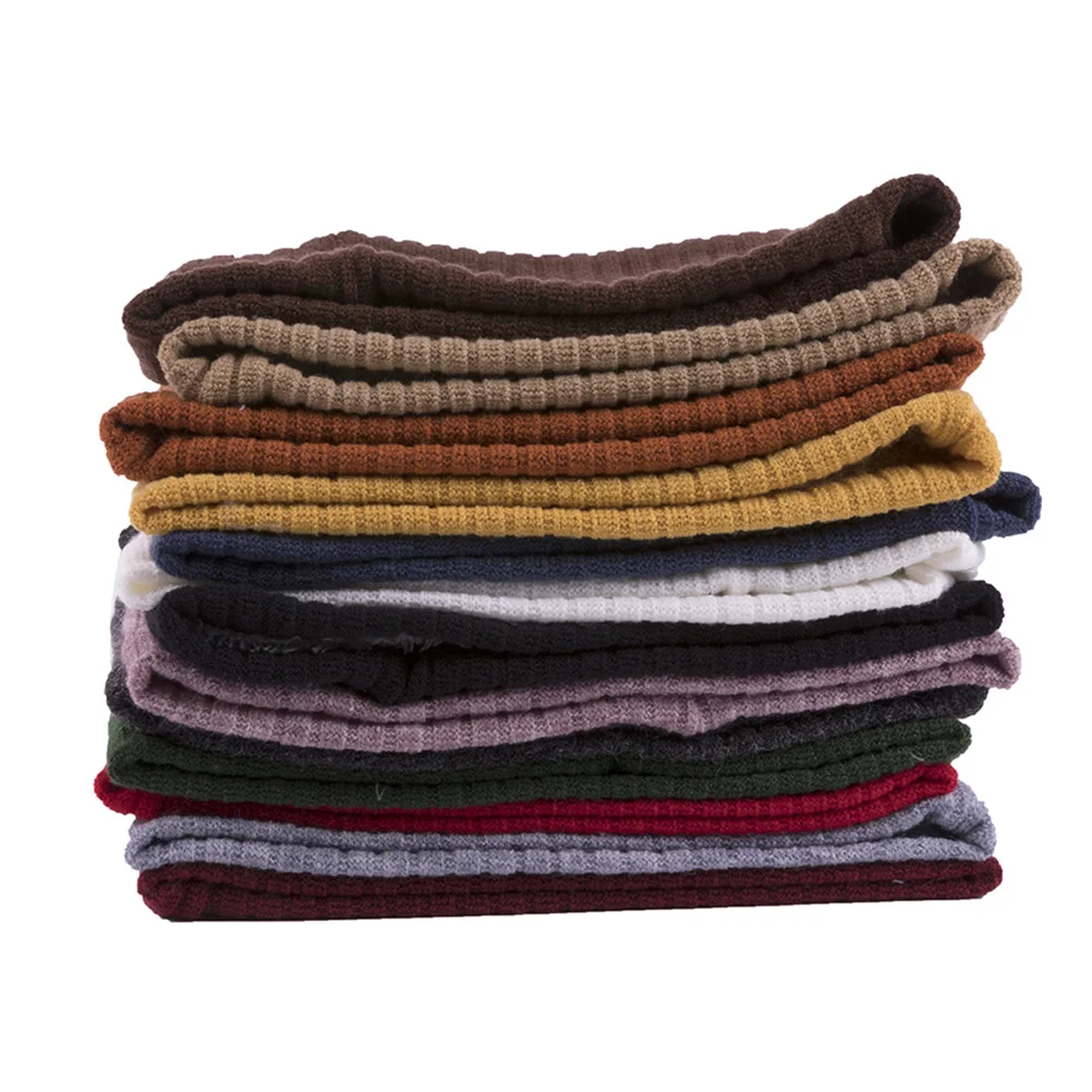 الشتاء الأحمر طبقة مزدوجة الصوف مبطن طوق متماسكة وشاح دافئ أنيق لون نقي تصميم كل مباراة التبعي