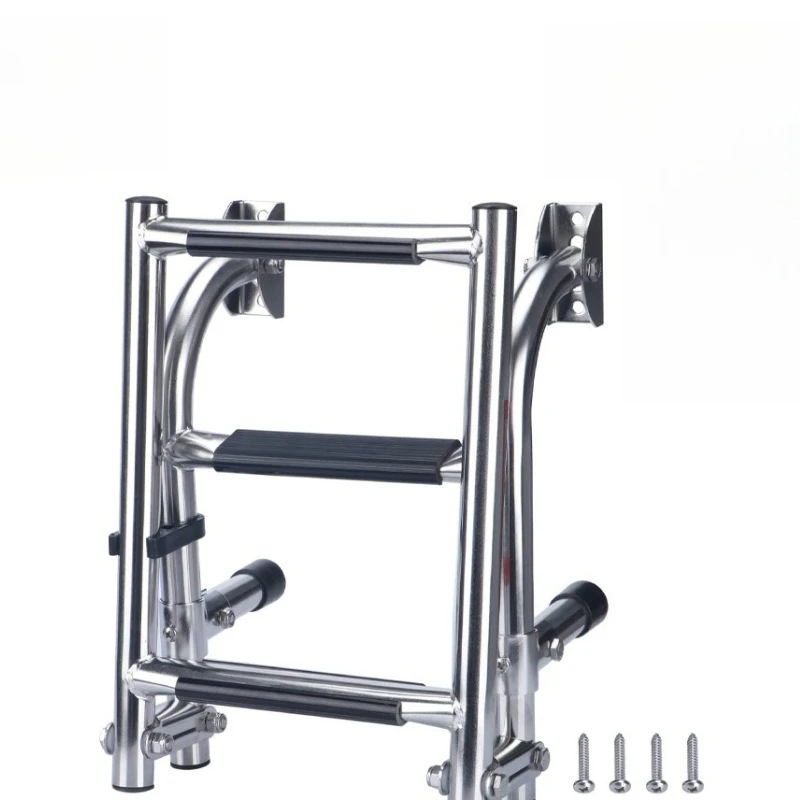 

Marine stainless steel folding ladder side hanging stern ladder boarding ladder ship boarding