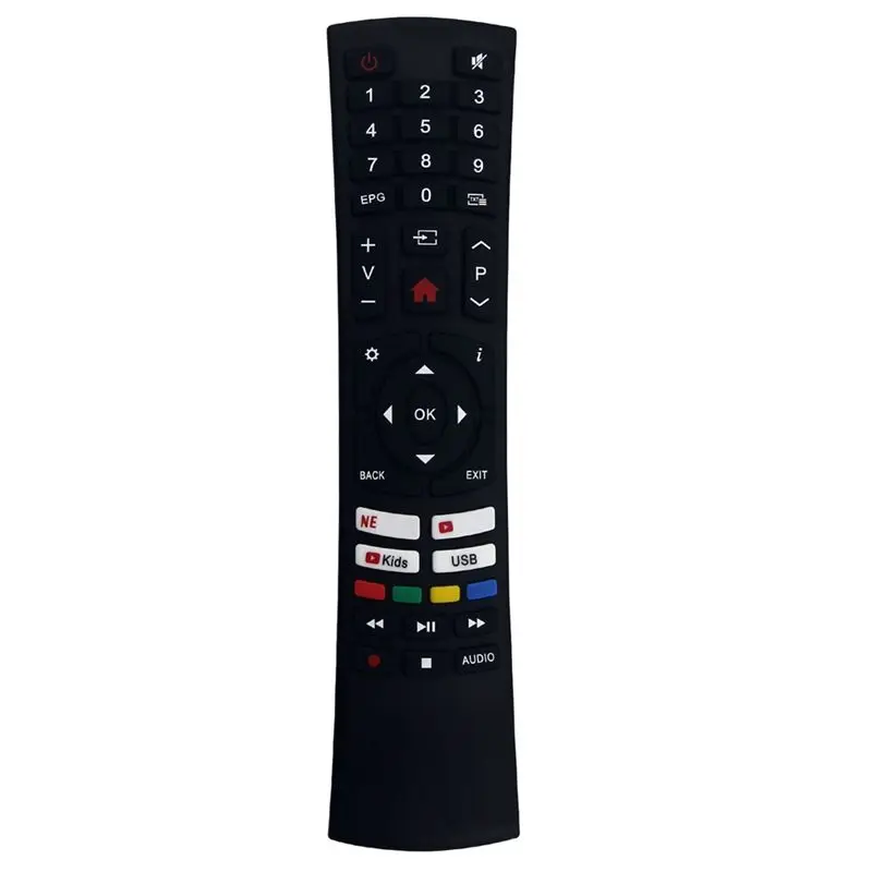 B76B RCKGNTVV003 Remote Control Replacement for Kogan TV KALED24EH7500SVA, Full Function TV Remote, Black