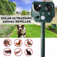 Solar Powered Animal Repeller Solar Ultrasonic Animals Frighten Animal Dog/Cat/Bird Deterrent Sonar Repellent Repeller Repe L4C1