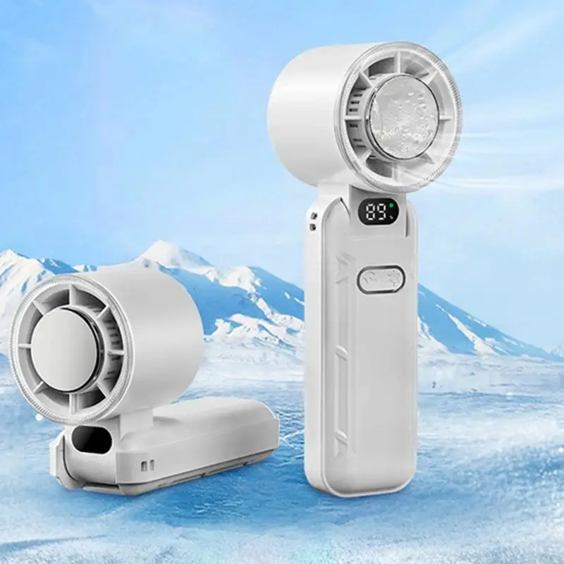 D0AB Ice Cooling Handheld Fan 3600mAh Rechargeable Portable for Travel Outdoor
