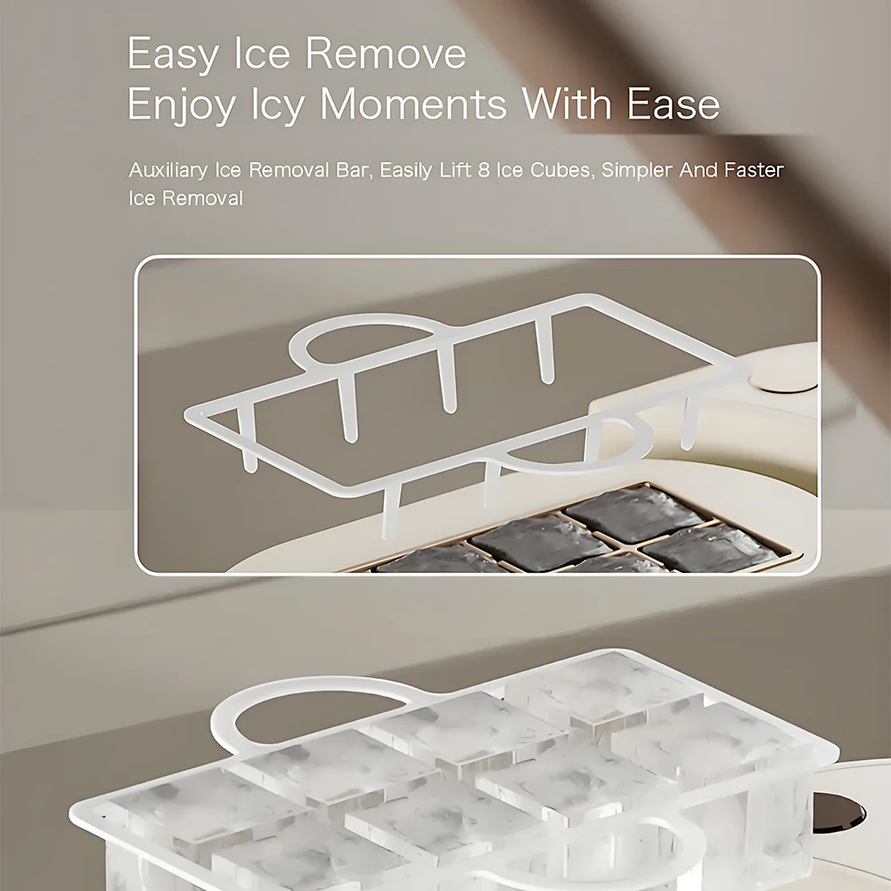 Desktop Mini Ice Maker Convenient Ice Maker Home Dormitory Office Camping Car Carrying Cube Ice Automatic Ice Boxes