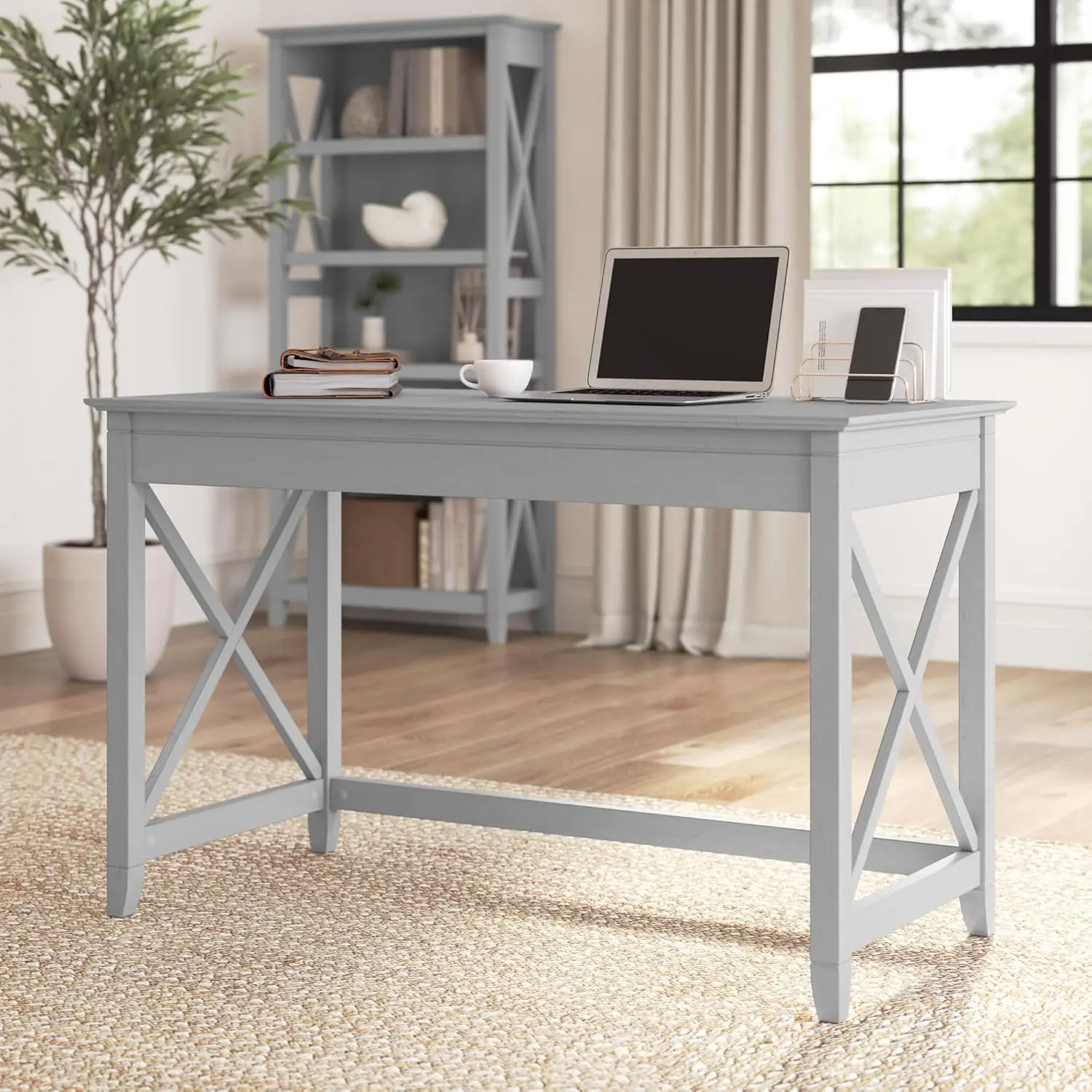 Key West 48W Writing Desk in Cape Cod Gray