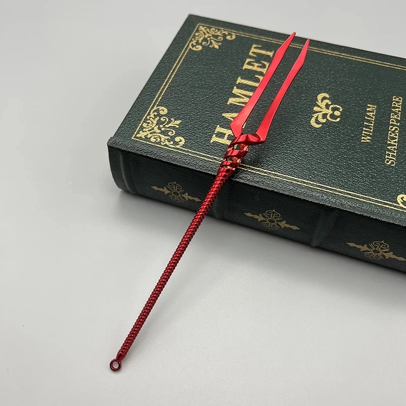 Llavero de Lanza Roja de EVA de 22 cm, Accesorios de Anime, Lanza de Longinus, Lanza de Cacio, Modelo de Lanza Totalmente Metálica, Colección de Regalos