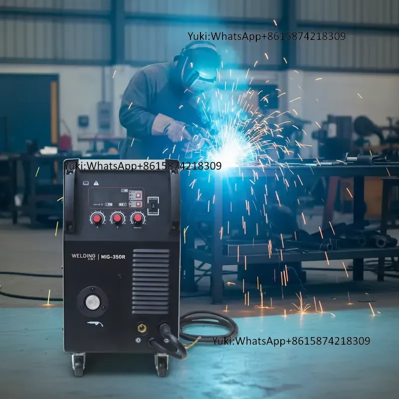 Mig-350R Industrial Inverter Welding Machine 3 in 1 Digital Display Welding Torch New Stainless Steel 0.8mm Welding Wire