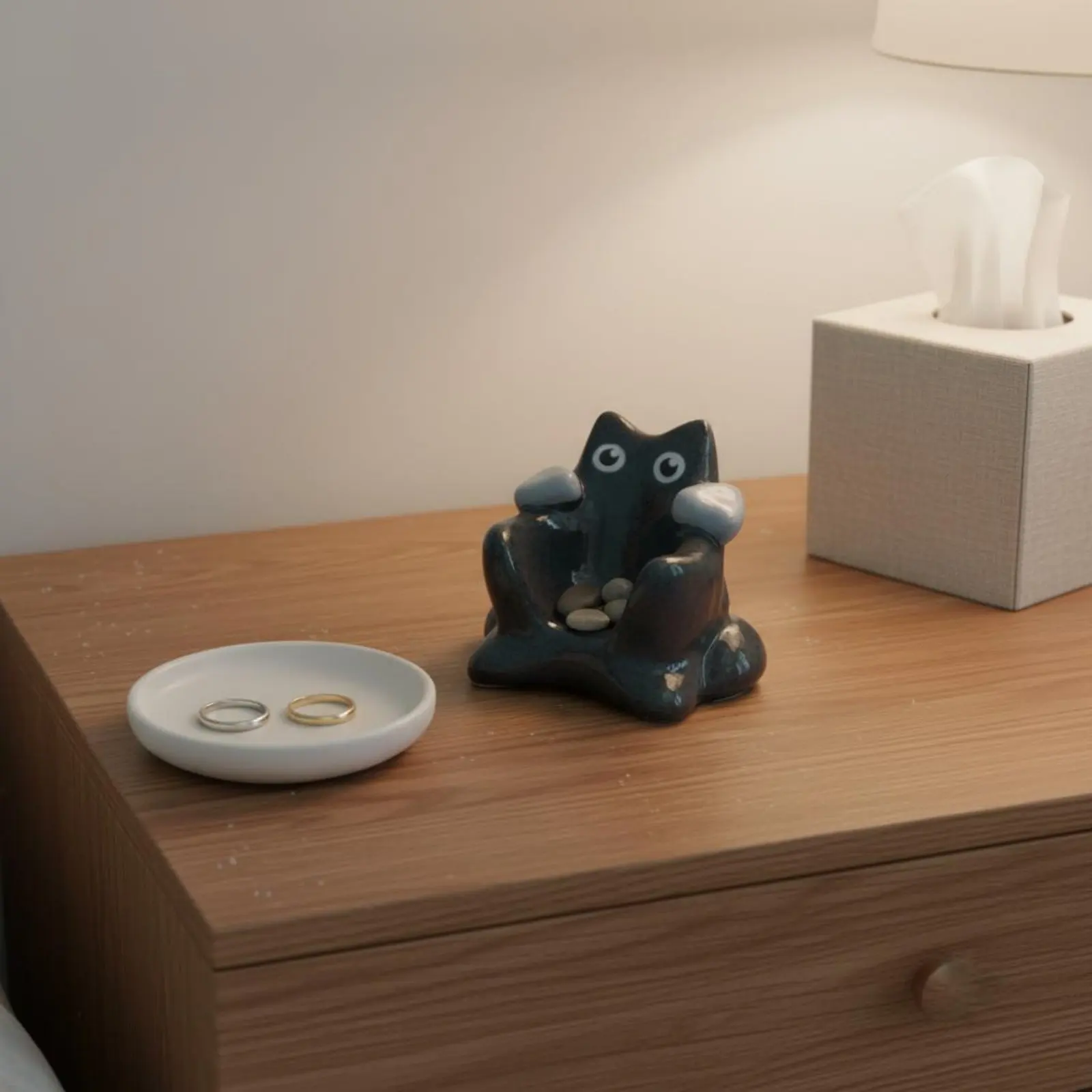 

Подставка для игральных костей «Черный кот» – Оригинальный подарок, милая подставка для кубиков в виде кошки, настольное украшение, портативное, очаровательное, художественное изделие для игроков