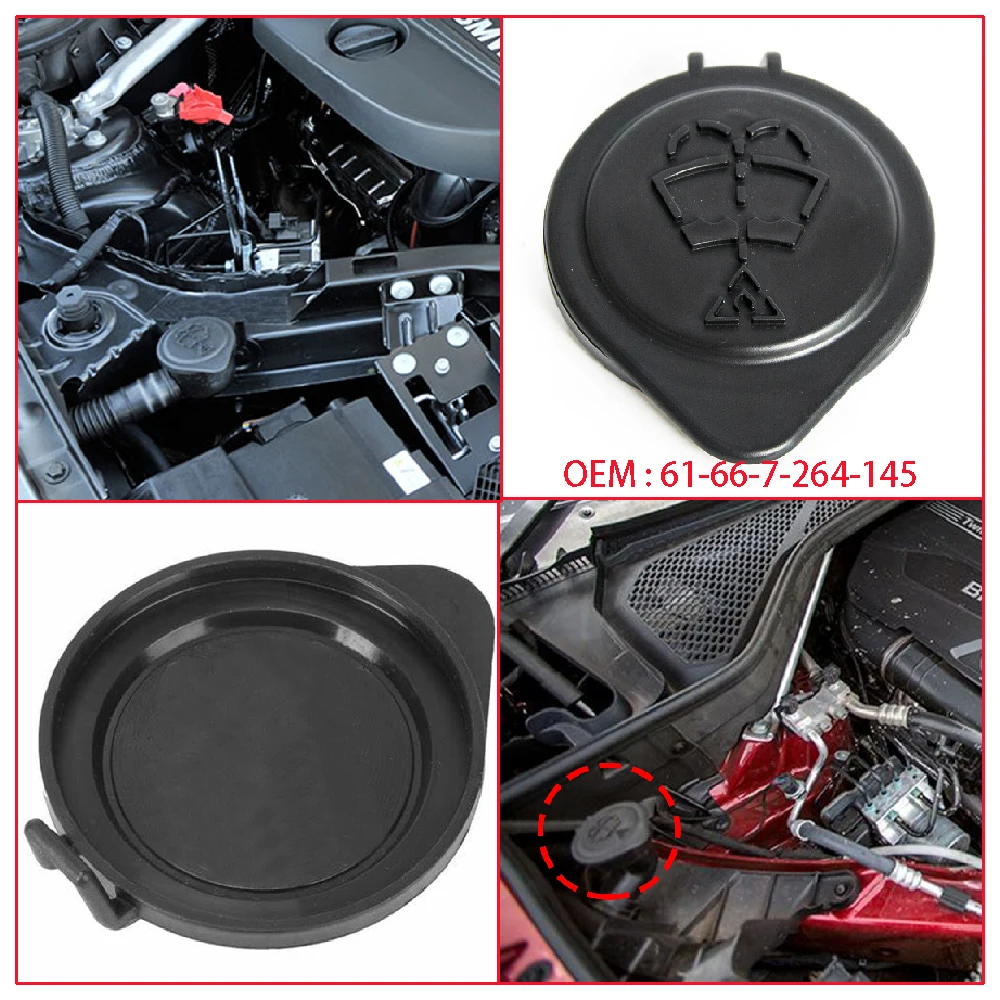 61667264145 For BMW E46 E36 E30 328i 325i 323i 318i 330i M3 1984-2005 Car Front Windshield Wiper Washer Fluid Reservoir Cap