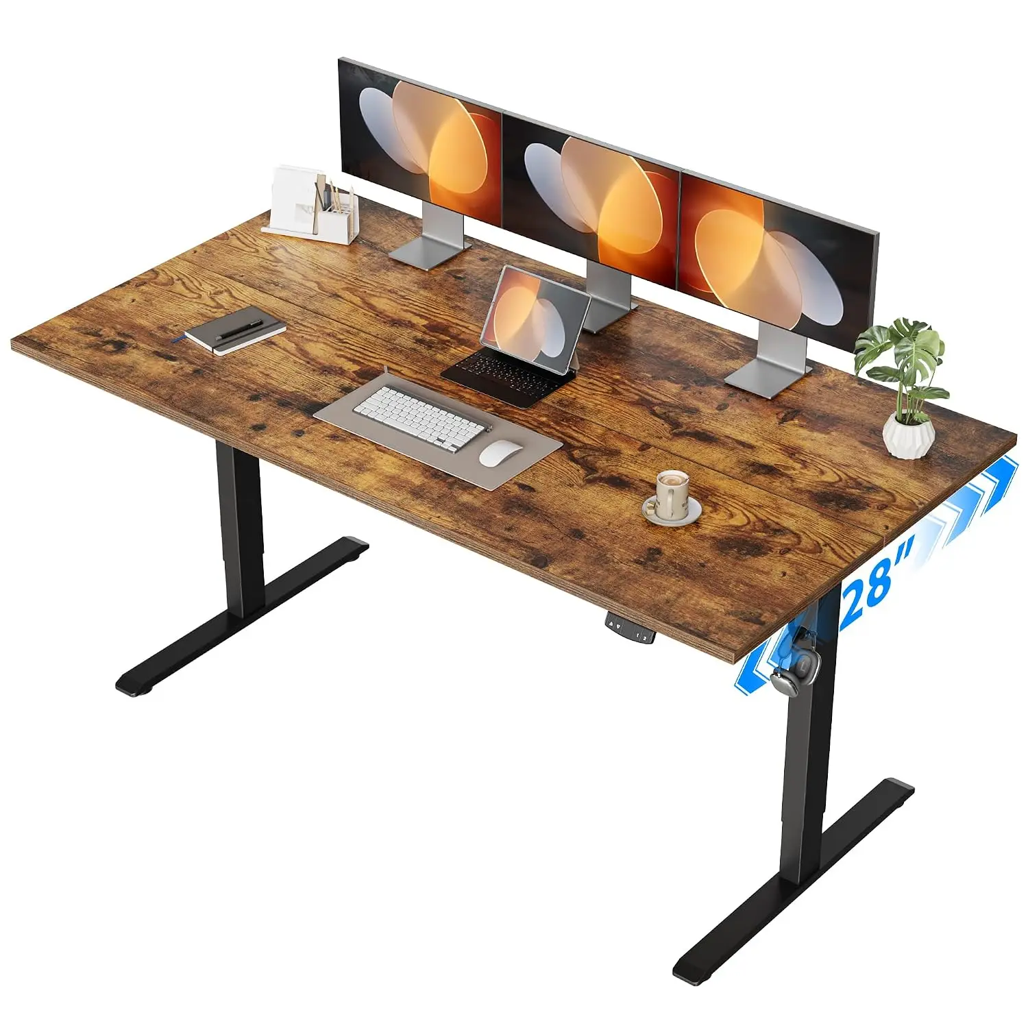 Height Adjustable Electric Standing Desk 55x28