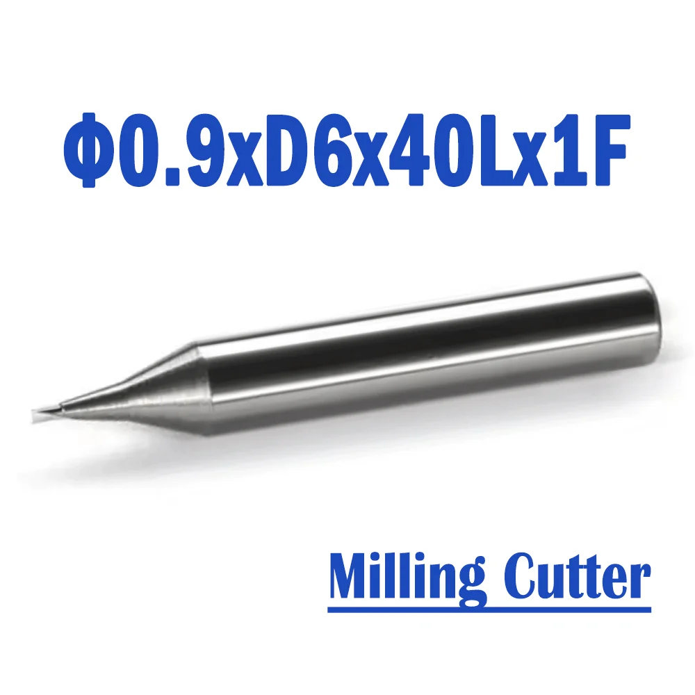 

2 Pcs/lot Φ0.9xD6x40Lx1F Raize 55 Universal Series Carbide Milling Cutter Accessories For 363/333L/339/369/368A&B/383AC/388AC