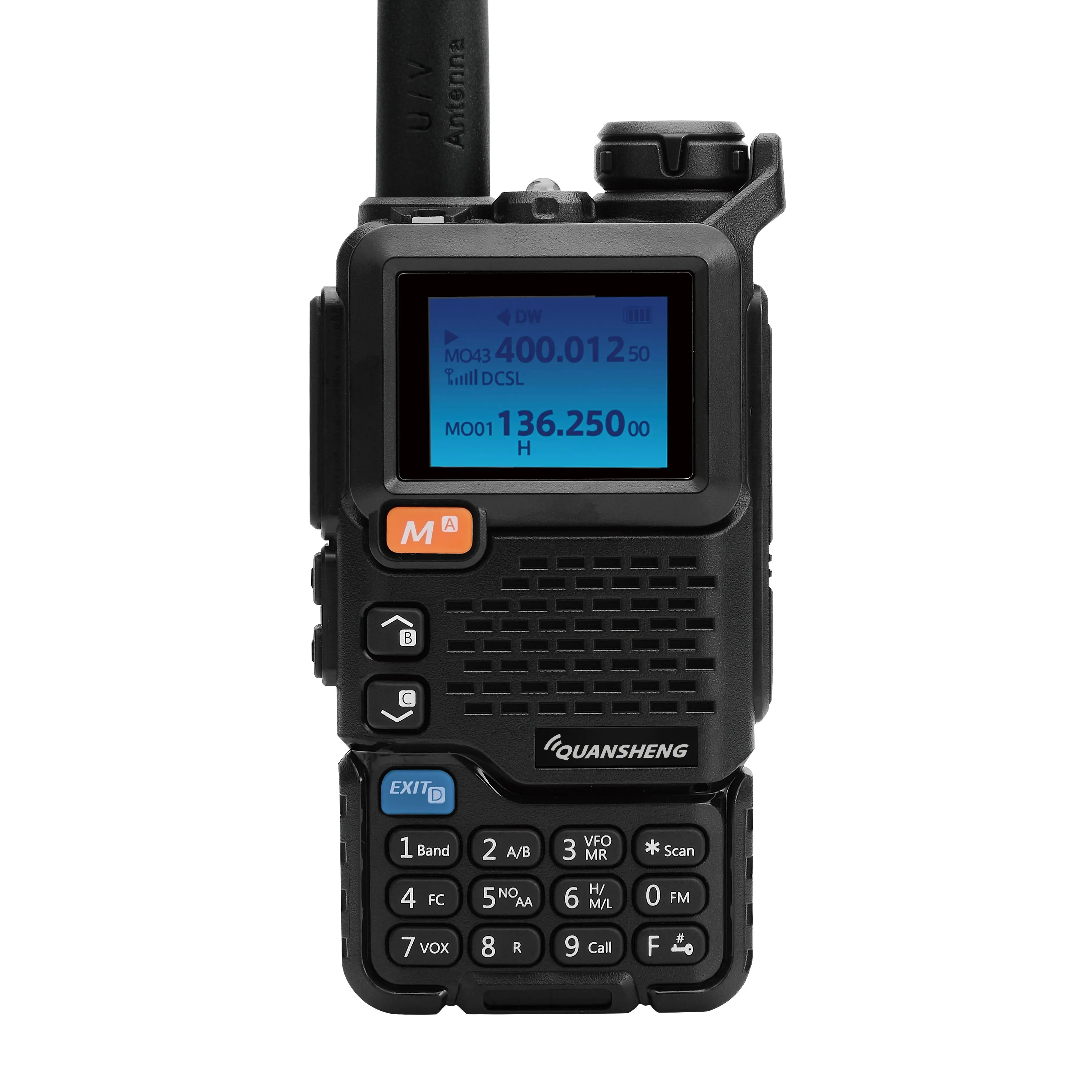 Quansheng UV-5R PLUS UHF VHF Handheld Walkie Talkie 5km Two Way Radio Ham Radio Long Distance Multi-band Transceiver AM FM Radio