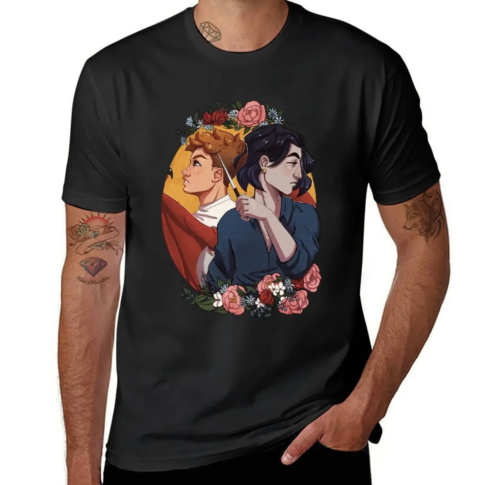 Because we match T-Shirt anime cheap stuff anime tshirt oversized graphic tee mens graphic t-shirts