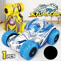 Friction Stunt Cars with 360 Rotating Front Wheels Hand Held Push and Go Vehicle Monster Toy Trucks