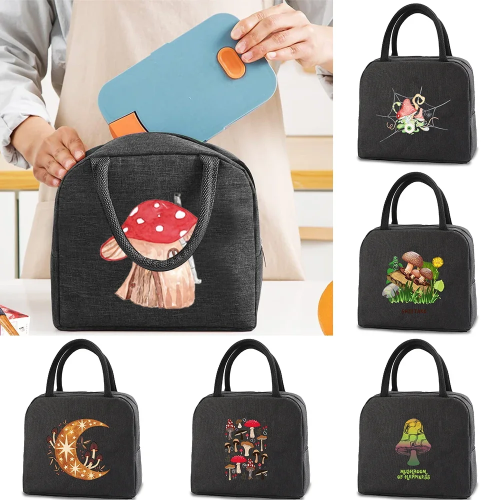 Lunch Bag Cooler bags Thermal Cold Food Container School Trip Picnic Men Women Kids Dinner Handbag Insulated Portable Canvas box