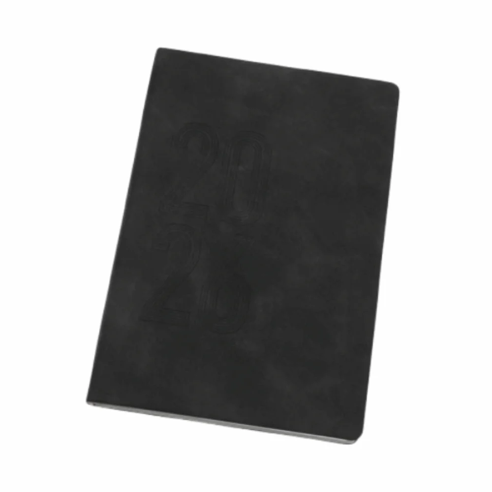 

2026 365 Days Efficiency Notebook Yearly Schedule Texture PU a5 Agenda Planning Notepad Leather Cover Soft Office Work Planner