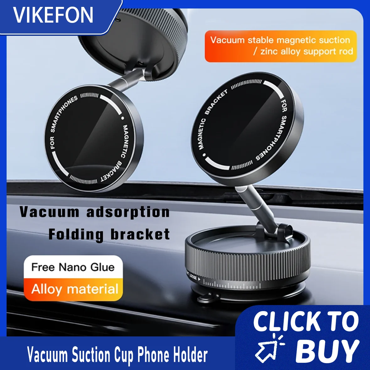 

Автомобильное пылесосное беспроводное зарядное устройство 15 Вт, магнитный держатель для телефона, подставка для Magsafe iPhone 16, 15, 14, 13, 12, 12 Pro Max, автоматическая станция быстрой зарядки