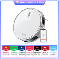 ILIFE V20 Robot Vacuum Cleaner, 5000Pa suction, SOF LiDAR Smart Navigation, APP Control, Customizable cleaning, Self charging