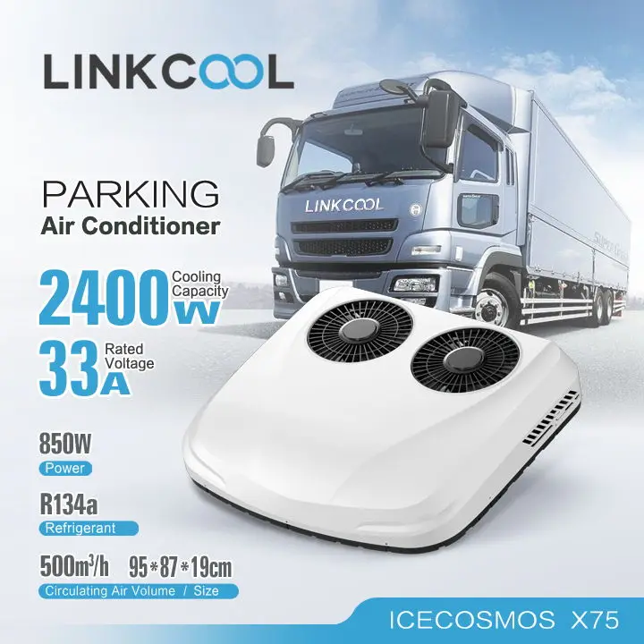 12V 24V Módulo de ventilador dual Caravana Estacionamiento Aire acondicionado Unidad de CA Aire Acondicionado