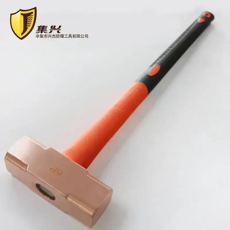 Red copper octagonal hammer with plastic handle Red copper hammer Red copper hammer Hand hammer Copper hammer 1p-10p