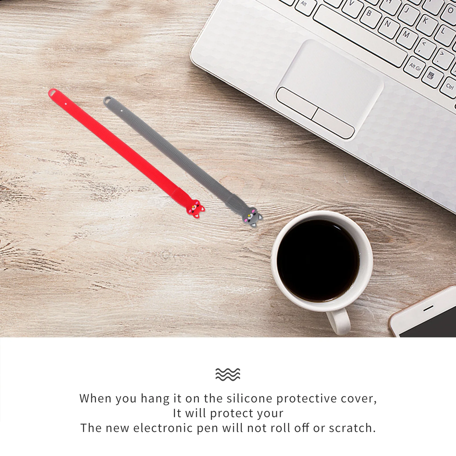 

2pcs Silicone Pen Caps For Pencil 2 Anti-Dust Nonslip Protective Cover Stylus Holder Smooth Skin-Friendly Tip