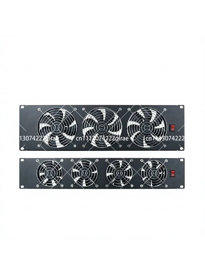 19 Inch Server Rack Mount 3U 220V High Power Exhaust Cooling Fan Panel with Surge Protection - view 3