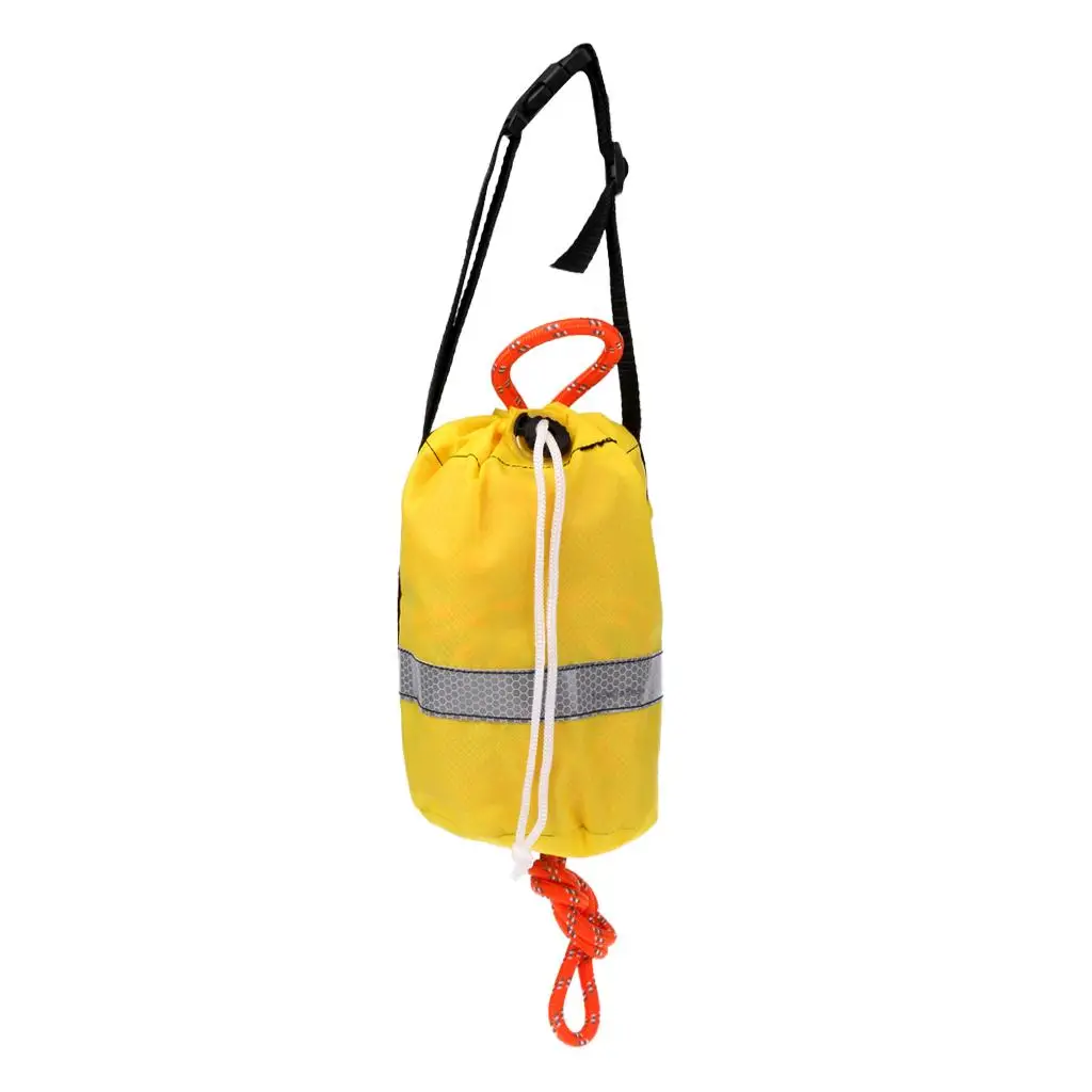 Rescue Throw Line Buoyant Polypropylene Reflective Rope Throw Bag Water Safety Equipment for Boating Sailing Kayak