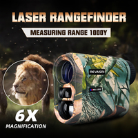 REVASRI Laser Rangefinder 1000M Hunting Range Finder with Rechargeable Battery Outdoor Target Acquisition Technology Monoculars