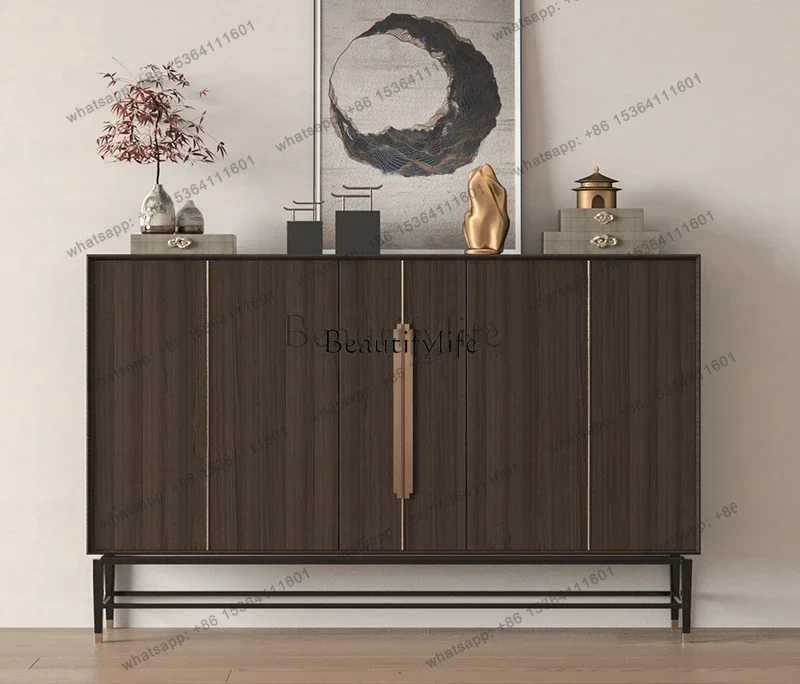Factory Direct New Chinese minimalist light luxury partition entrance cabinet storage decorative tea cabinet