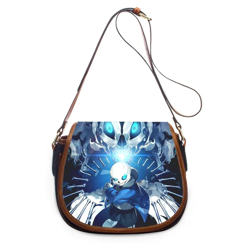 Undertale sans gra drukuj nowa moda damska torba Crossbody luksusowe torebki damskie torby torba na ramię z zamkiem błyskawicznym damska torba na ramię