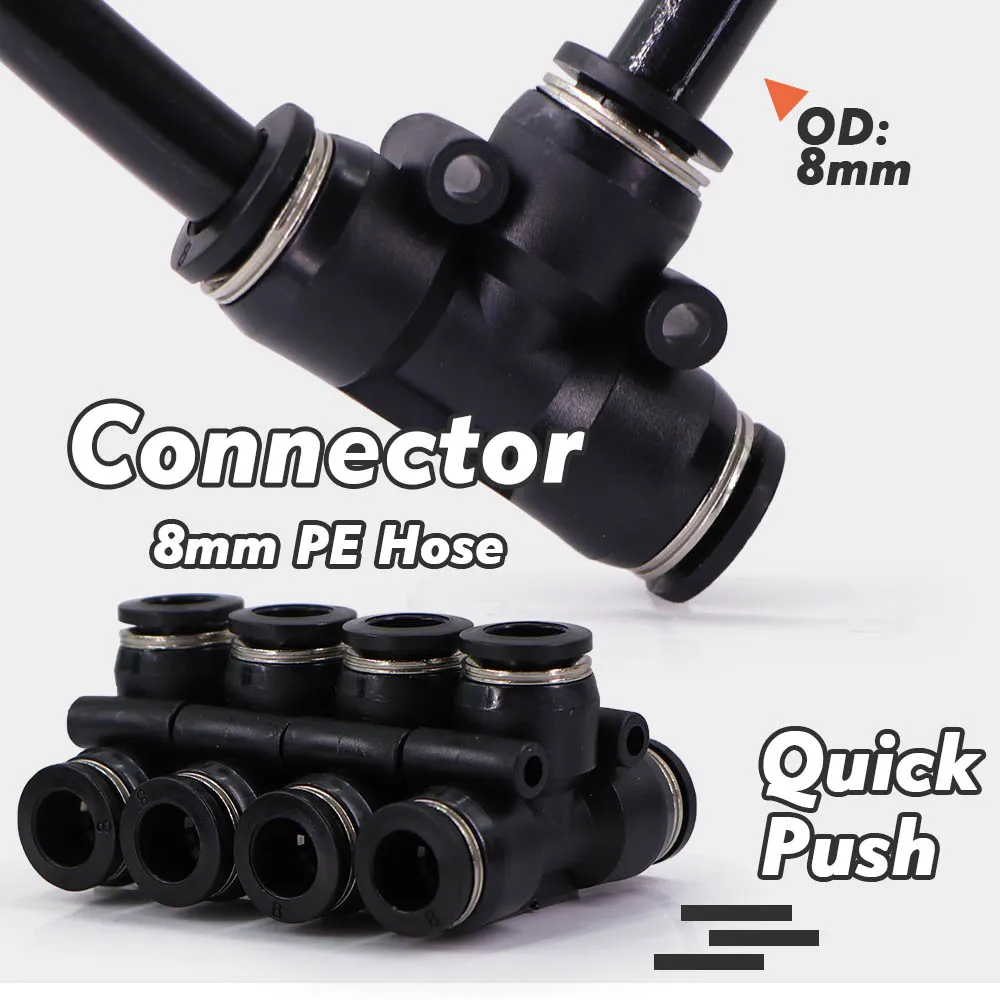 30-5m DIY Free Bending Universal Sprayer Kit 5/8mm Hose Patio Misting Cooling System Garden Plant Fogging Watering Irrigation