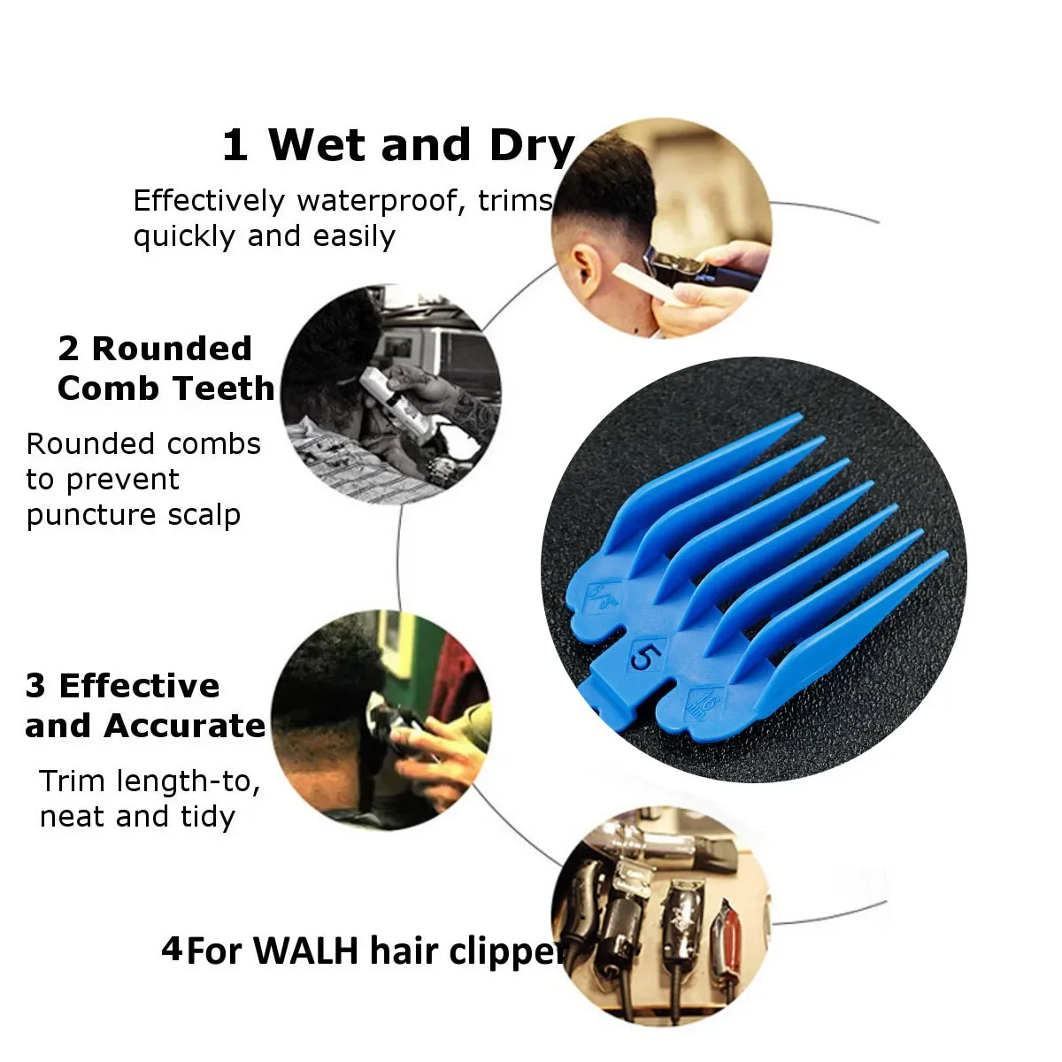 3/10 шт., пластиковые гребни для машинки для стрижки волос