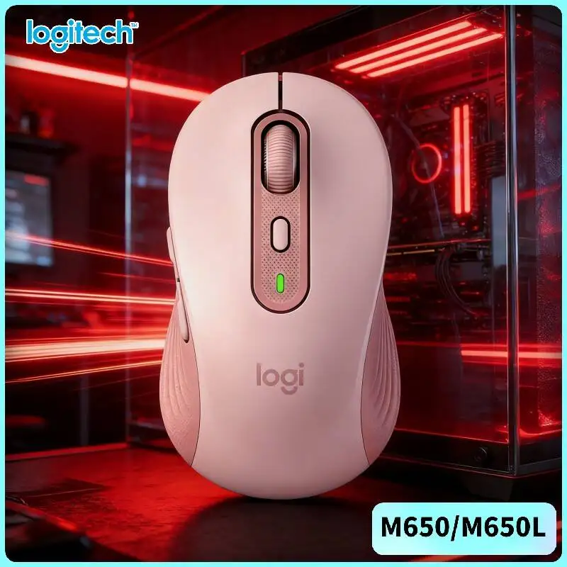 

Эргономичная бесшумная мышь Logitech M650, двойное подключение, плавное скроллинг для эффективной работы M750/M280/M350/M220/M185