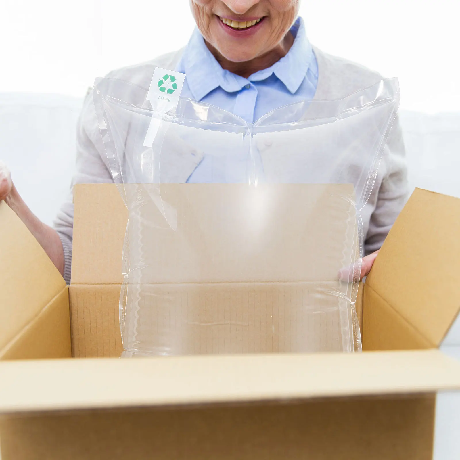 30 Stück aufblasbare Luftverpackungs-Luftblasenbeutel, Pufferfolie für zerbrechliche Produktversand, Luftblasenbeutel, aufblasbare Paketbeutel