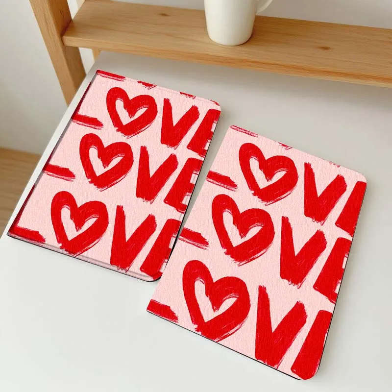 

Love Art Font Romantic Pattern For Vivo IQOO Pad2 Pad3 Pad5 Air SE Pro 12.1 12.3 13 11.5 11 inch Tablet Case