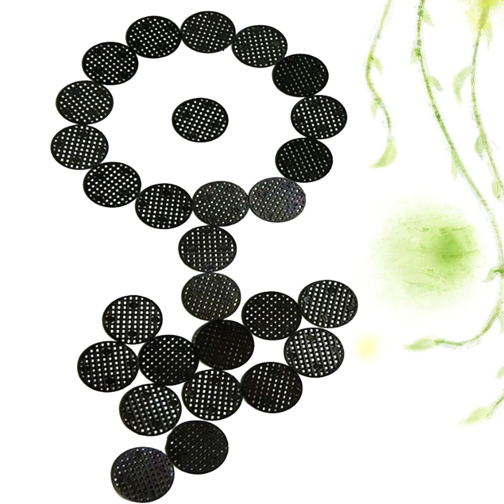 

150 Pcs Leakproof Flower Pot Mesh Pad for Drainage Holes Durable Reusable Plastic Grid Bottom Mats Ventilation Kitchen