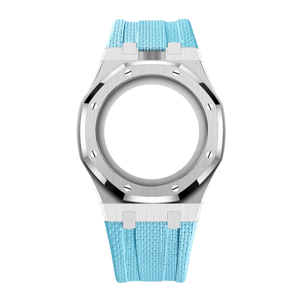 Luxury Stainless Steel Case+Stainless Steel Strap For For Swatch X AP Royal POP Pocket Changer To Wristwatch image 3