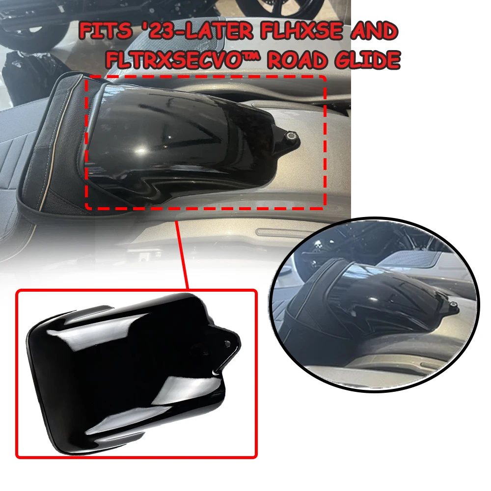 

New motorcycle brand rear passenger seat set with camel hump cover seat configuration ABS black, suitable for Harley CVO Road Gl