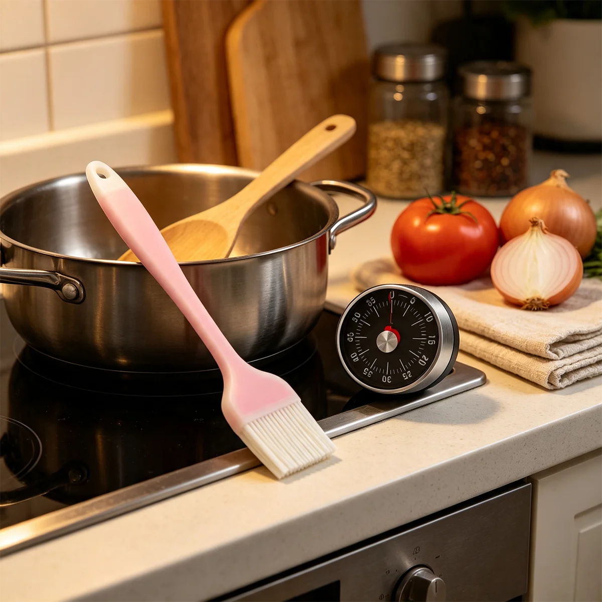 Countdown Reminder Magnetic Mechanical Visual Timers Classroom Baking Clock for Teaching Meeting Kitchen Cooking Baking Working