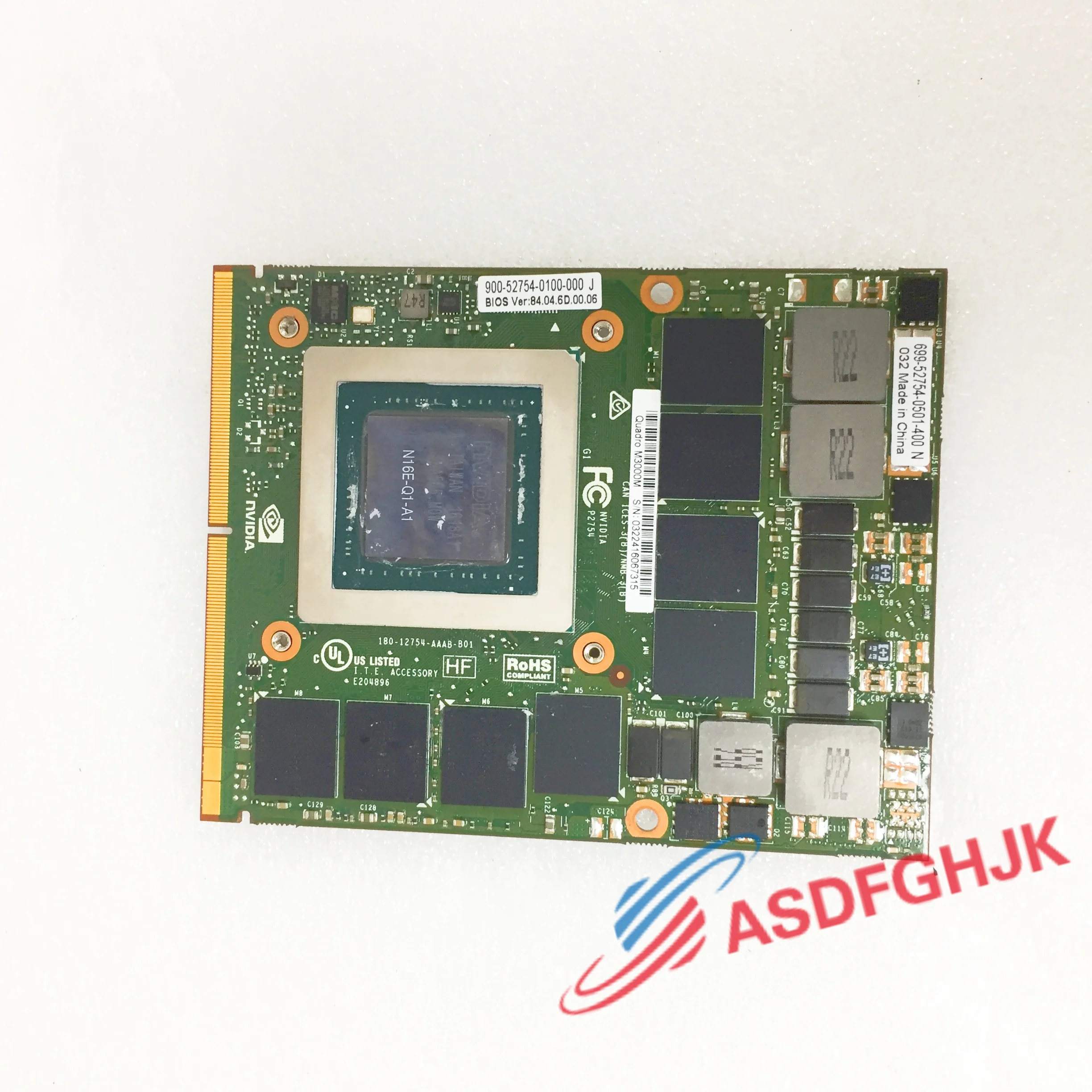 cn-0H99YY 0H99YY FOR Dell Precision 7710 Quadro M3000M Graphics card BOARD TEST OK